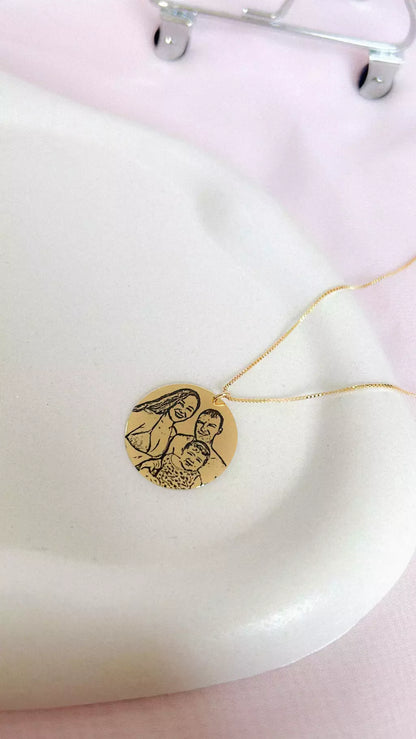 Collar de monedas personalizable 3cm