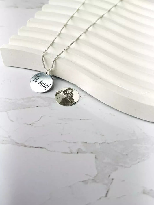Collar de monedas personalizable 1.5cm